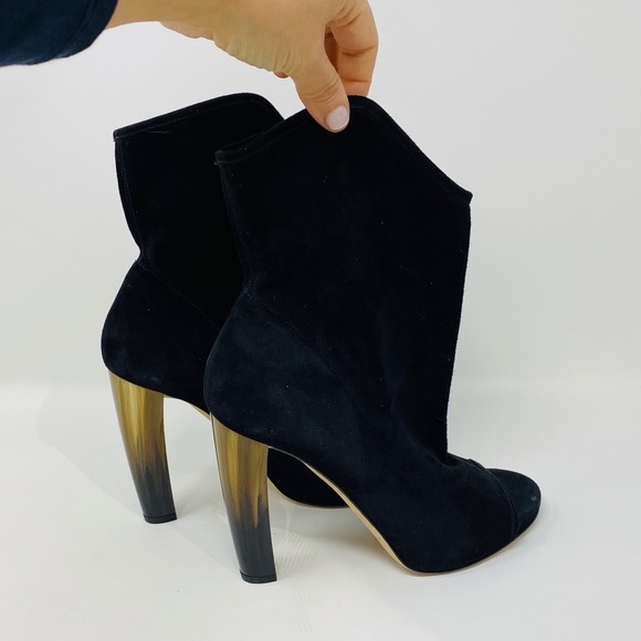 JIMMY CHOO**Black Suede Booties*US 6**$1395 - Picture 4 of 8